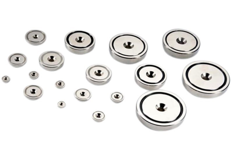 countersunk neodymium pot magnets